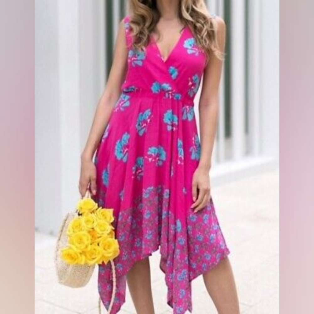 New Maje Rushia crepe floral dress